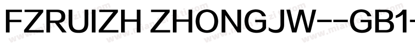 FZRUIZH ZHONGJW--GB1字体转换